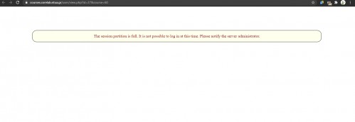 the server is down